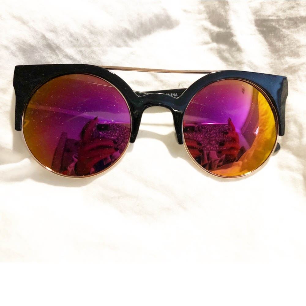 Multi Colored Cat Eye Sunglasses